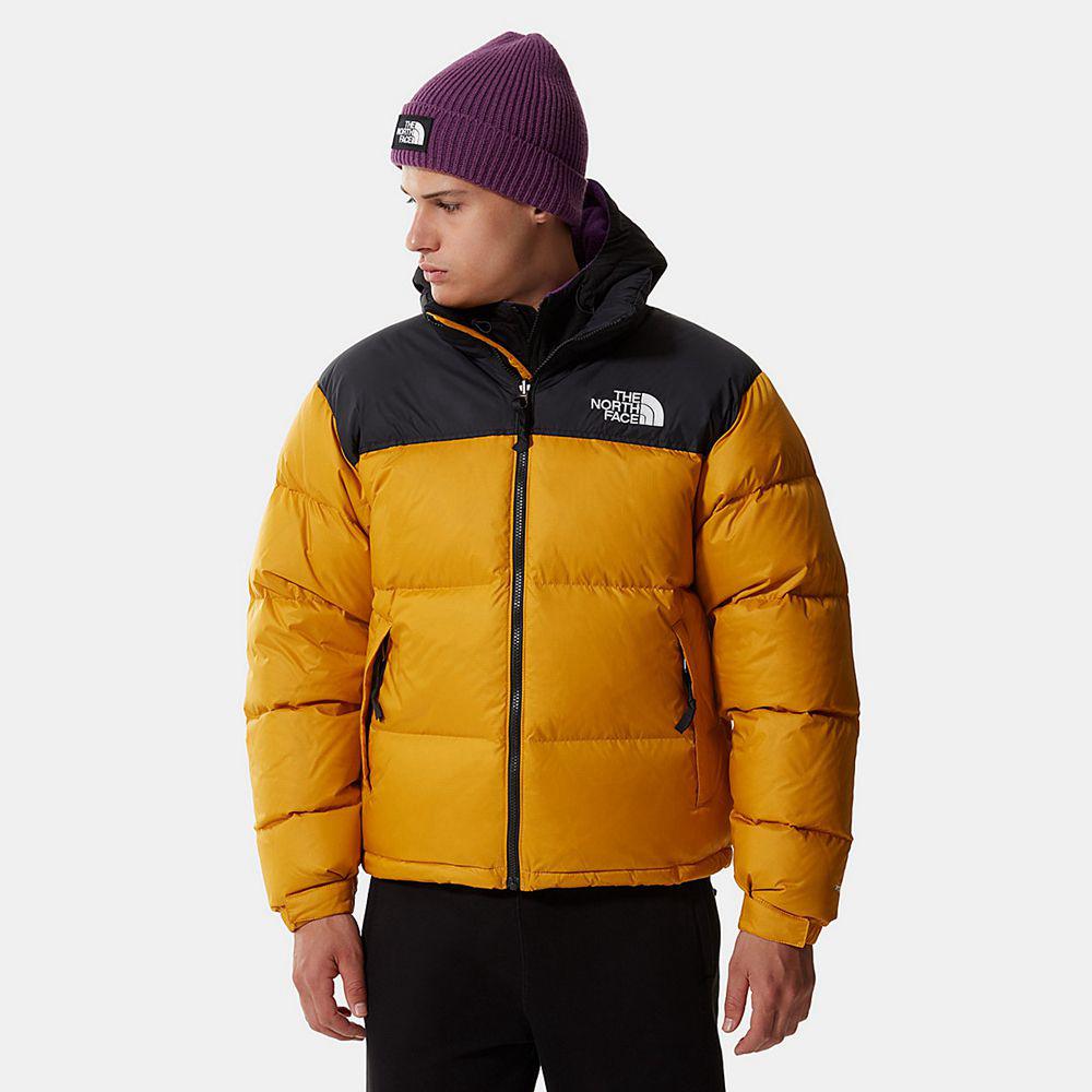 The North Face 1996 Retro Packable Ανδρικα Μπουφάν Nuptse - Κίτρινα (TRDO39145)